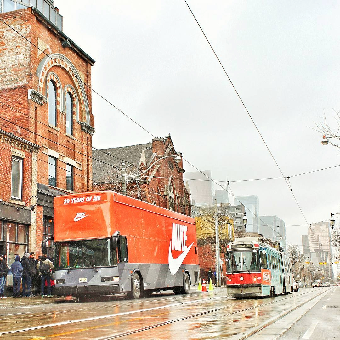 Nike Bus celebrating 30 Years of Air