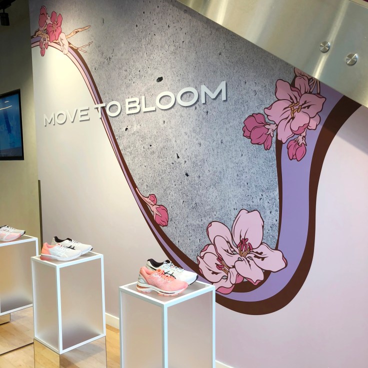 Asics Move to Bloom Wall Graphics